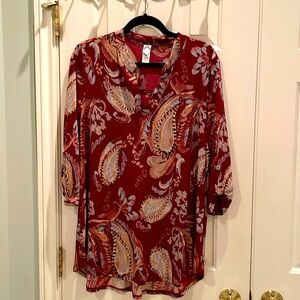 Honeyme Paisley Gabby Top tunic
